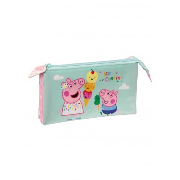 PORTATODO TRIPLE PEPPA PIG...