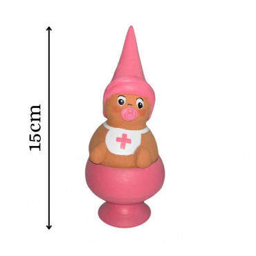 Incensario bebe de barro