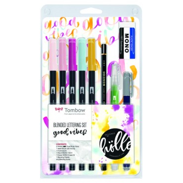 SET TOMBOW BLENDED LETTERING GOOD VIBES