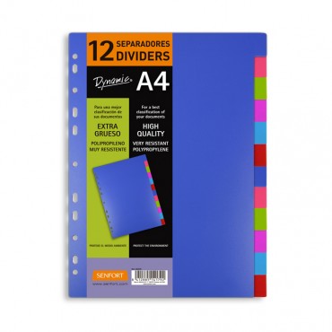 JUEGO DE 12 SEPARADORES A4...