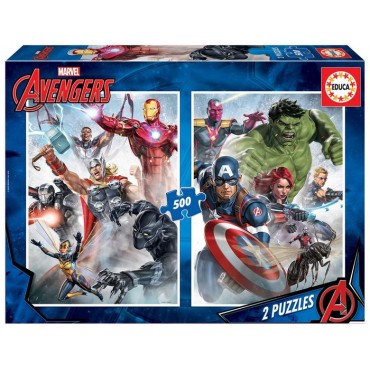 PACK 2 PUZZLES EDUCA 500...