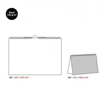 Calendario sobremesa a5...