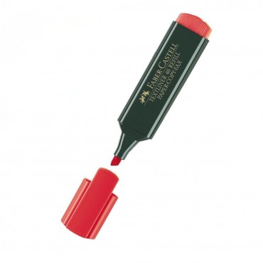 Marcador Faber Castell Rojo...