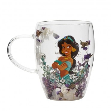 TAZA CRISTAL FLORES SECAS...