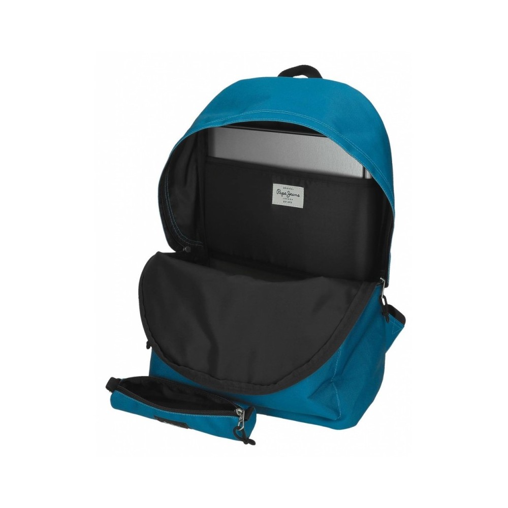 Pepe Jeans Aris Colorful Astuccio Triplo In Poliestere 22x12x5 Cm, 3 Scomparti Con Zip - 4