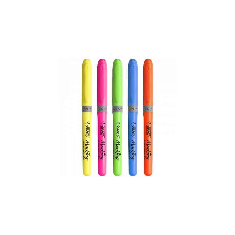 Pack de 6 Marcadores Highlighters Grip Bic Multicolor · BIC · El Corte  Inglés